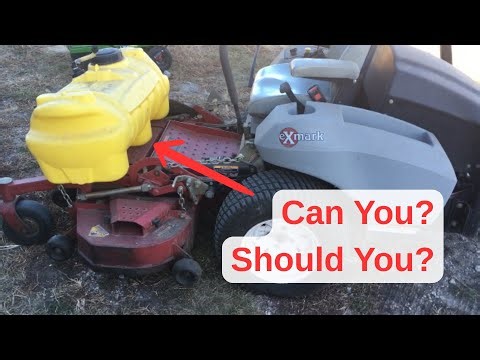 Mounting a Sprayer on Zero Turn Mower #sprayers #lawncare #lawnmower