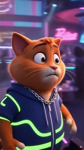 Cat Heartbreak to Power — Pixar Cat’s Epic Glow-Up 💥🏋️‍♂️#shorts #cat #trending #transformation