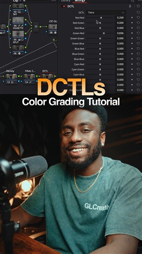 Gabe | Video & Photography 📸 on Instagram: "How to use DCTLs in DaVinci Resolve 🎨✨ #colorgrading #davinci #davinciresolve #colorgrade #tutorial #colorgradingtutorial #slog3"
