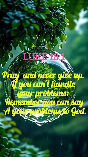 What Does GOD Say In Luke 18:1