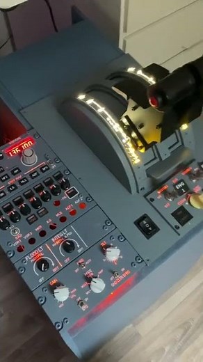 A320 Pedestal w/ mobiflight, Flightsimpm Throttle and opencockpits panels