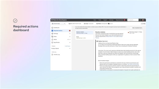 89K views · 1.2K reactions | We are making changes to the way developers certify their access to the Meta developer platform in our new data access renewal. To help developers through this transition, we've created a couple of videos introducing the new process. https://bit.ly/3TAI3tw | Meta for Developers | Facebook