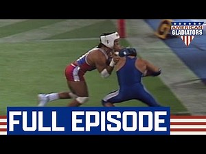 Gladiator Tackles Contender's Headgear! | American Gladiators | Full Episode | S02E08