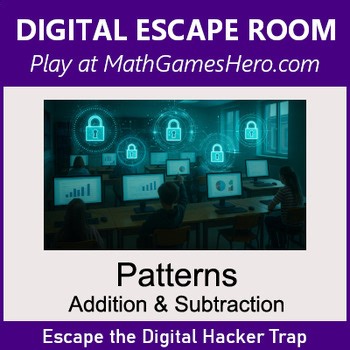 Number Patterns: Addition & Subtraction | Digital Math Escape Room Game