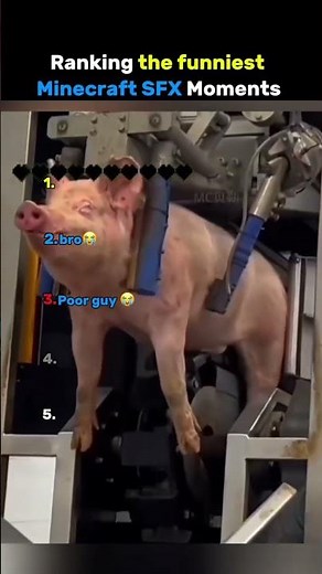 Ranking the funniest Minecraft SFX Moments #shorts