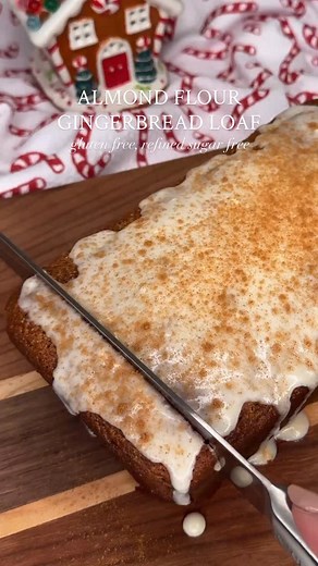 Almond Flour Gingerbread Loaf 🎄 👉Like this reel and comment the word “GINGERBREAD” for a link to the full detailed recipe on my blog 🤗 Gluten Free | Grain Free | Refined Sugar Free https://cookingkatielady.com/recipe/almond-flour-gingerbread-loaf/ #gingerbread #christmasrecipes #healthyrecipes #almondflour #glutenfree #holidaydesserts #holidayrecipes | Cooking Katie Lady