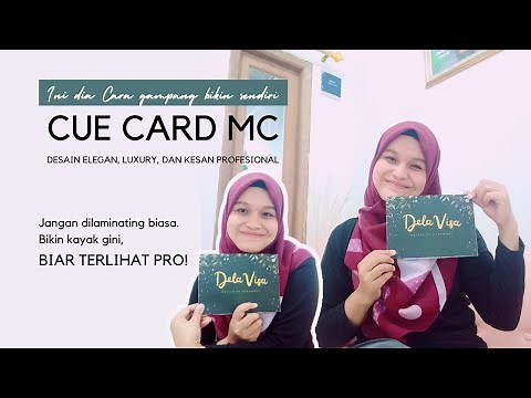 Terlihat Profesional! Begini cara membuat Cue Card MC (Part 1 - Cover)