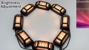 Rock Lights for Trucks, 4 Pods RGB LED Kit with APP/RF Remote Control & Music Mode, Full Angle Waterproof Underglow for Car, Jeep, UTV, RZR, SUV, ATV, Boat, Golf Cart