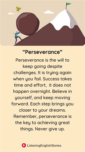 Perseverance: The Key to Success in English Stories