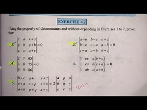 EX 4.2 Q9 TO Q16 SOLUTIONS OF DETERMINANTS NCERT CHAPTER 4 CLASS 12th(PART2)