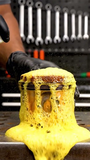 INSANE Fluorescent Yellow Foam DESTROYS Rust in 10 Seconds! 😮✨