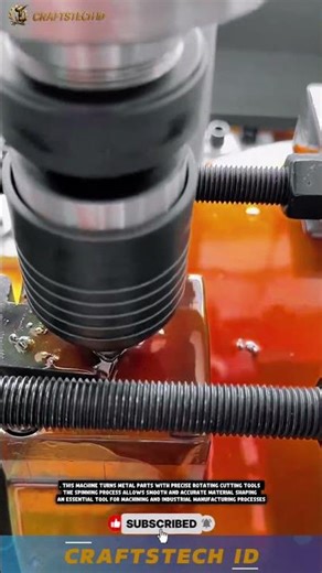 Lathe Machine for Precision Metal Turning and Industrial Manufacturing Work #engineering