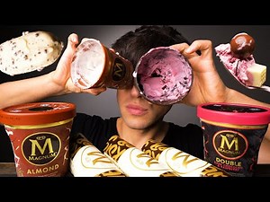 ASMR Magnum Ice Cream Party | Eating Chocolate Covered Candy | McBang ASMR