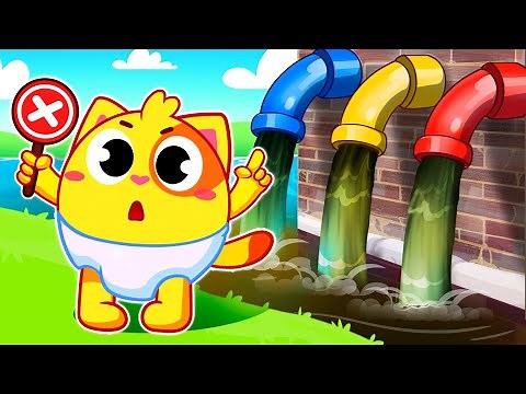 Water Pollution Rescue Mission💧Family Time Songs for Toddlers 🌈 Muffin Socks