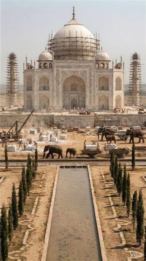 How the Taj Mahal Was Built#TajMahal#TajMahalConstruction#Architecture#ConstructionTimelapse