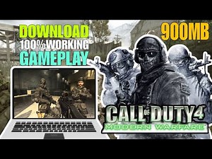 How to download call of duty 4 modern warfare in laptop or pc ||gameplay||
