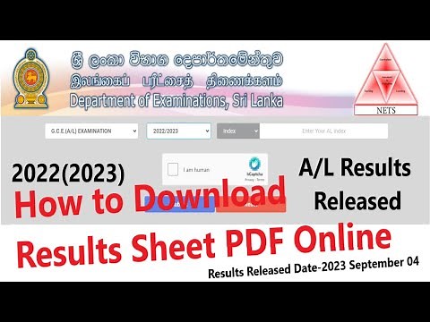 How to Download AL Results Sheet Online PDF 2022 (2023)