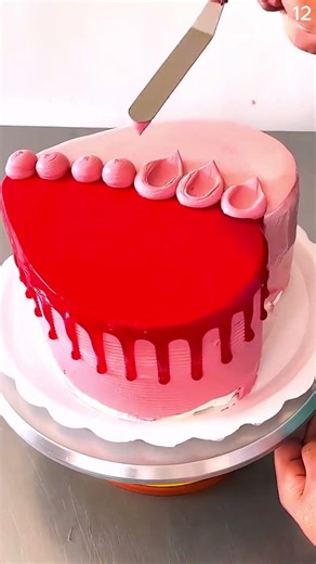 How to make heart shaped cookies decorated with jam and buttercream #shorts #dessert