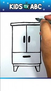 Cabinet Drawing, Painting and Coloring for kids and toddlers | Draw Cabinet #bomb #cabinet
