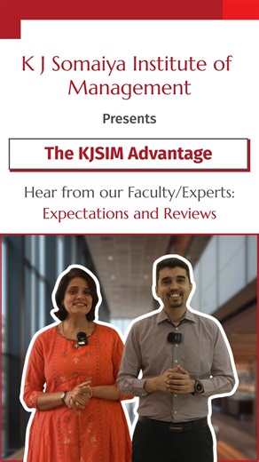 An MBA’s real power is the path - the growth, grit and breakthroughs that shape a student's future.✨ Dr Vidhya Thakkar and Dr Nikhil Mahindroo reveal what sets K J Somaiya Institute of Management apart. The Parivartan programme, capstone projects, live industry interactions, sports and 26 dynamic clubs & committees - all designed for every student’s holistic growth. Acting as a mirror, the Institute reveals where students stand today and provides personalised roadmaps and mentor support to help 