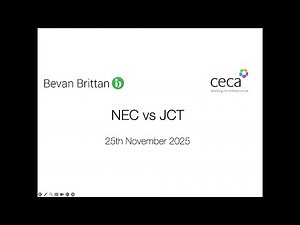 NEC vs JCT – CECA & Bevan Brittan Webinar