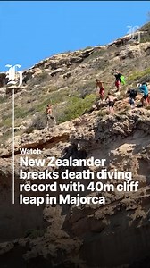 When Flynn Chisholm leapt from a scenic cliff top in Majorca last week, it took him less than three seconds to achieve what no other Kiwi had. The 40m “death dive” sent him face down into the Balearic Sea and headfirst into the high diving record books. “I’m the highest classic, like no tricks - just straight staple [called a døds dive], the highest in New Zealand and Oceania,” Chisholm said. 🔗: Read the full story via the link in our bio. | nzherald.co.nz