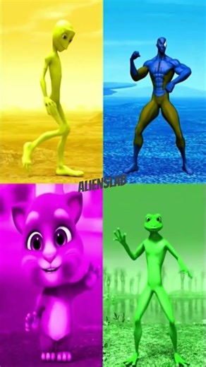 colour Alien dance #dance #shorts