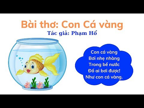 Bài thơ Con cá vàng | Thơ chủ đề động vật | Dạy bé đọc thơ Chích Bông LALA Kids