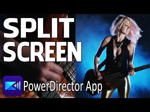 How To Make A Split Screen Video | PowerDirector App