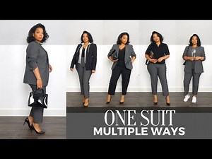 How To Style One Suit Multiple Ways [Workwear Lookbook]