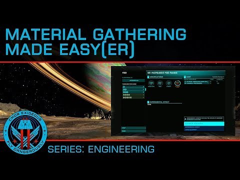 Collecting Raw, Manufactured and Data Engineering Materials in Elite Dangerous (2018 Tutorial)