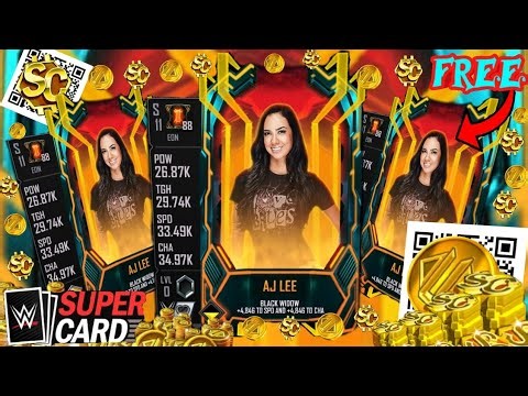 FREE🔥 EON AJ LEE RARITY CARDS!! *NEW* REDEEM CODE! WWE SuperCard