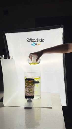 A little magic ✨ Just water, just oil — and moments like this. #behindthescenes #productvideography #ugc #ugccreator #ugcexample