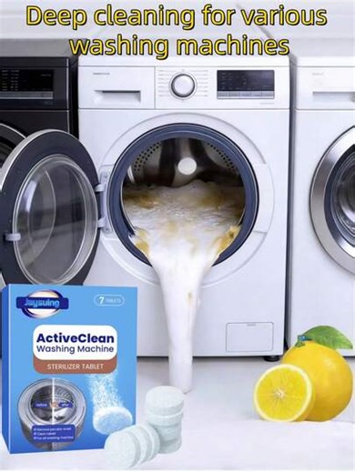 Washing Machine Cleaner Tablets - Washing Machine Drum Cleaner For Front Load & Top Load Washers, Deep Cleaning, Removes Odor & Grime, Compatible With All Washing Machines | SHEIN