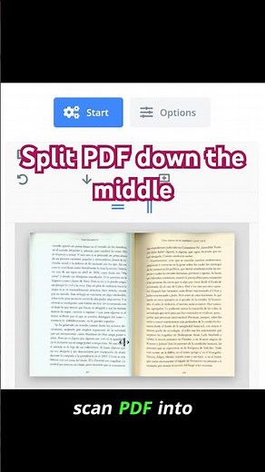 Split two-page layout PDF into separate pages