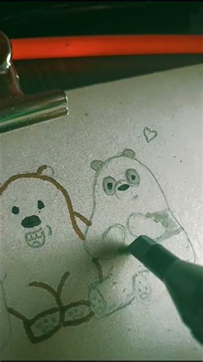 a group of three friends 😉#drawing #color pens