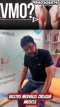 VMO Muscle :front of knee pain 🦵✨ 9840304579