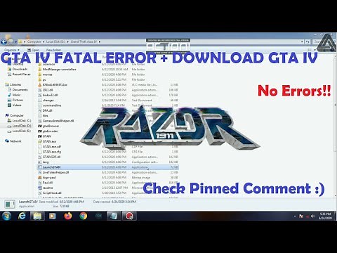 GTA IV FATAL ERROR FIXED +RAZOR 1911 Launcher II GTA 4 Setup II 100% Working