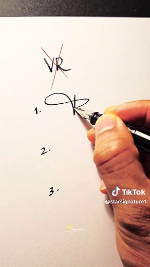 Creative Signature Ideas for V and R Designs