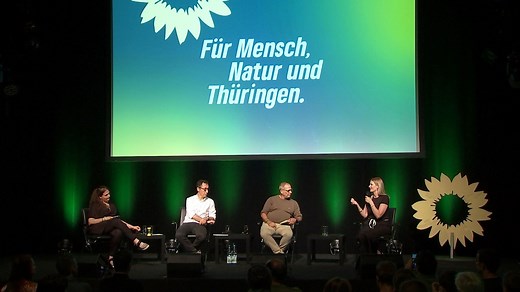 Bundesminister Cem Özdemir unterstützt Thüringer Grüne im Wahlkampf
