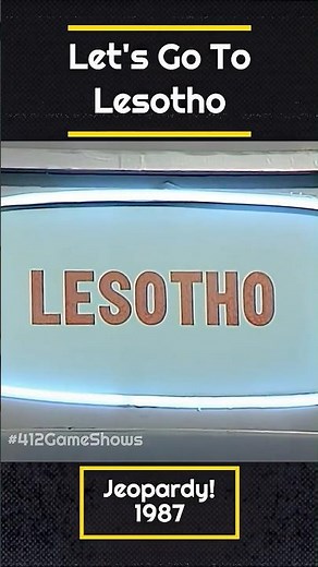 Let's Go To Lesotho - Jeopardy 1987