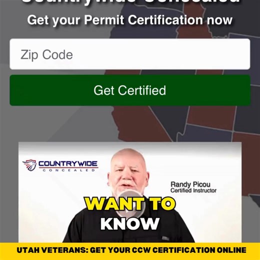 2025 Update: New Concealed Carry Rights for Utah Veterans!  Qualify online in minutes for your CCW permit—the program ends soon!  ⬇️ Click below to download your concealed carry certificate! ⬇️ | Carry Now | Facebook