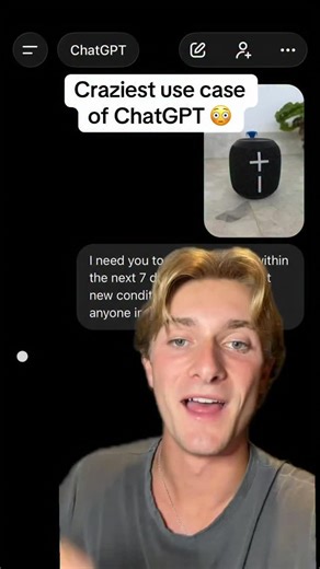 Maverick Maltin | AI & ChatGPT on Instagram: "This is one of the craziest ChatGPT use cases I’ve seen 👇 Take a photo of something you want to sell. Upload into ChatGPT with the prompt: “I need you to sell this for me within the next 7 days. (Condition + details). Use agent mode.” ChatGPT will build you a listing on an online marketplace and publish it for you. Follow for more AI. #chatgpt #chatgptprompts #chatgptusecase #chatgpttips #ai"
