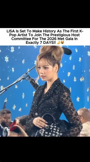 I can't wait to see her attend as a met host, what a honor for her 😭✨ #lisa #리사 #blackpink #블랙핑크