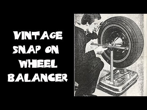 How I Use a Vintage "Snap-On Wheel Balancer"!