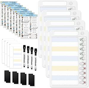 Magnetic Chore Chart for Kids, Reward Chart for Kids Behavior;Unicorn Kids Chore Chart, Good Responsibility Chart Board for One Child at Home