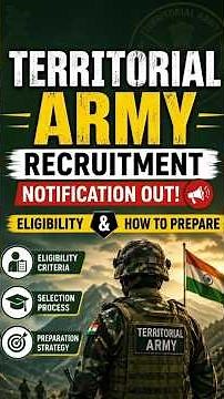 Territorial Army Officer Recruitment 2026 | TA Army Eligibility 2026 | TA Army Exam Pattern 2026