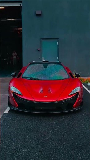 This McLaren P1 Looks Unreal! 🔥✨ #McLarenP1 #VolcanoRed #McLaren #Hypercar