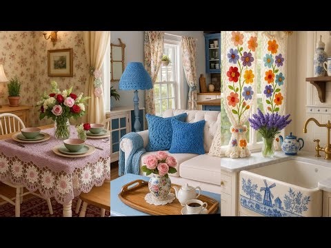 Vintage Crochet Decor Ideas for a Cozy Shabby Chic Home Makeover ✨️🌷 Vintage Home Inspiration