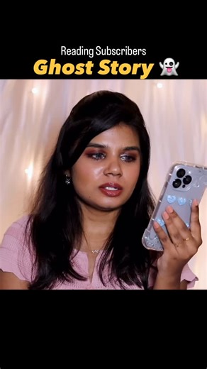 Aarthi Chandran 🧚‍♀️ on Instagram: "Ghost Story 👻🙆🏻‍♀️Watch Full video on my Youtube channel ☠️ Channel Name: Mable Aarthi A kutty glimpse of what my subscribers send me or put me through 😶‍🌫️😫🚶‍♀️ #reelsinstagram #ghost #ghoststories #readingsubscribersghoststories #mableaarthi"